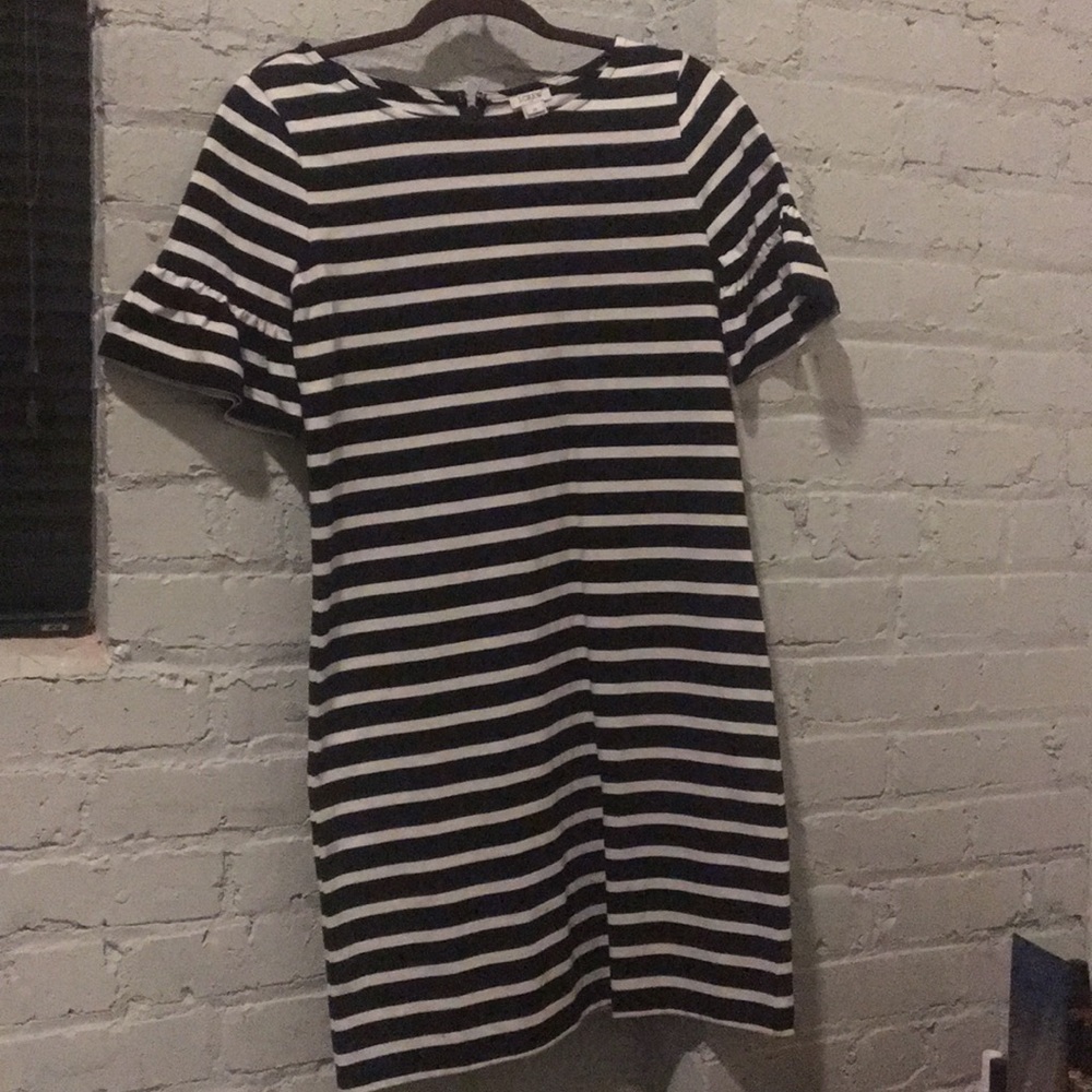 J Crew Factory Ruffle-Sleeve Dress